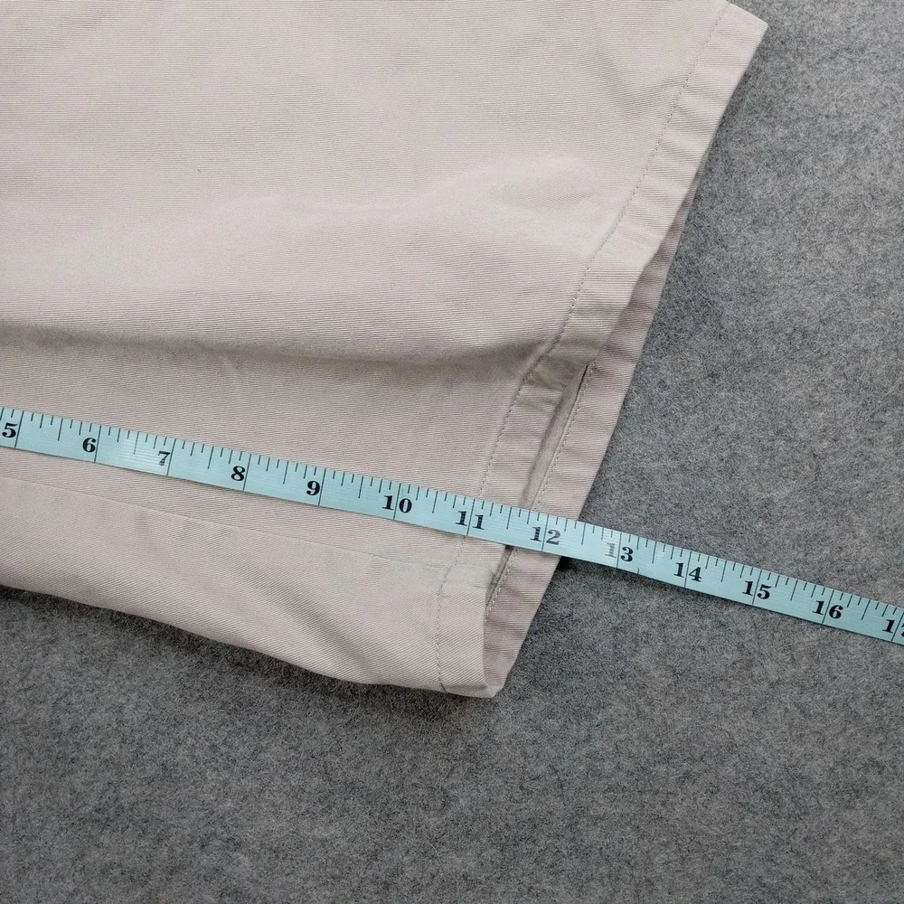 Nautica Shorts‎ Boys 18 Beige School Uniform Twill Flat Front Chino Bermuda